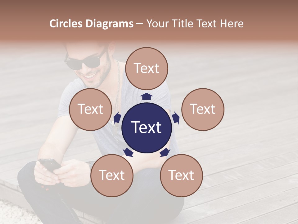Posing Lifestyle Action PowerPoint Template