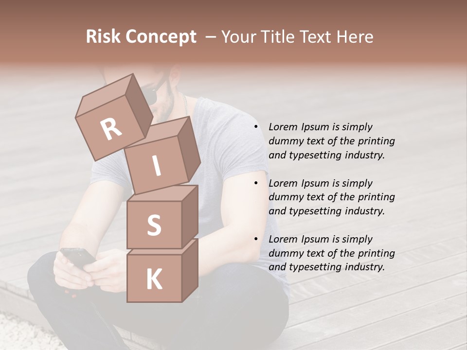 Posing Lifestyle Action PowerPoint Template