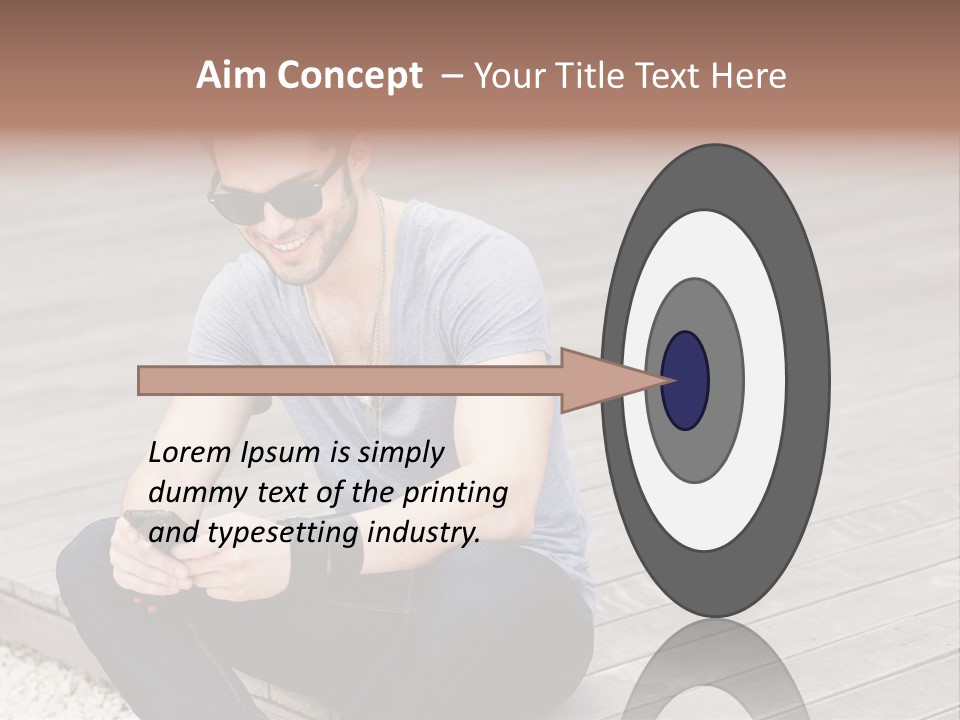 Posing Lifestyle Action PowerPoint Template