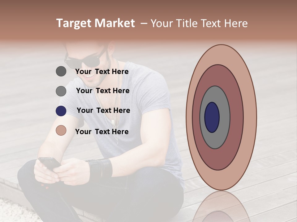 Posing Lifestyle Action PowerPoint Template