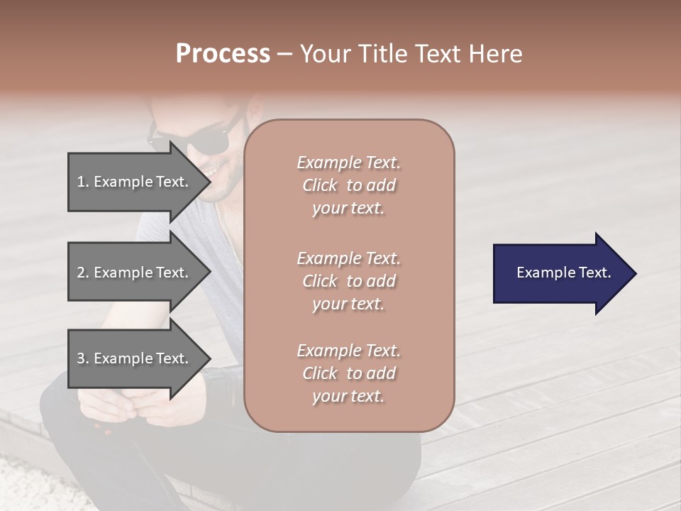 Posing Lifestyle Action PowerPoint Template