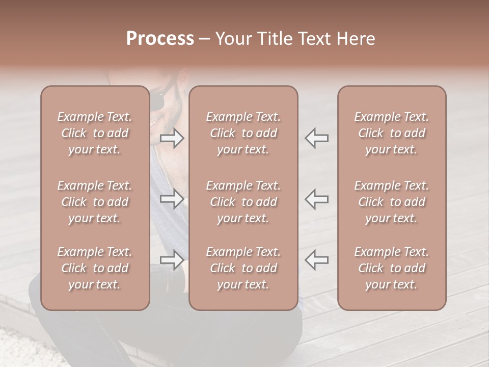 Posing Lifestyle Action PowerPoint Template