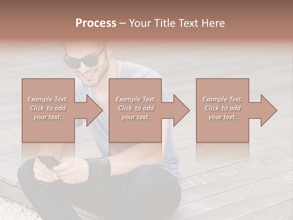 Posing Lifestyle Action PowerPoint Template
