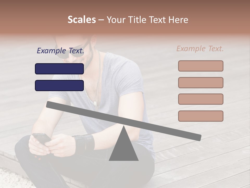Posing Lifestyle Action PowerPoint Template