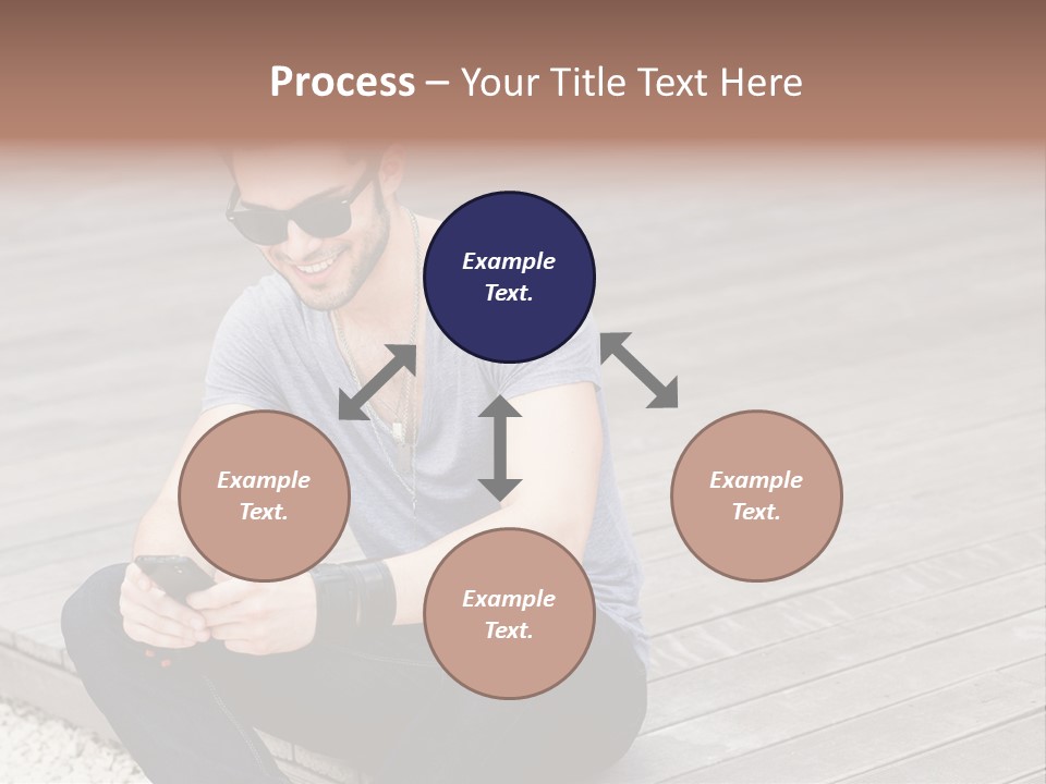 Posing Lifestyle Action PowerPoint Template