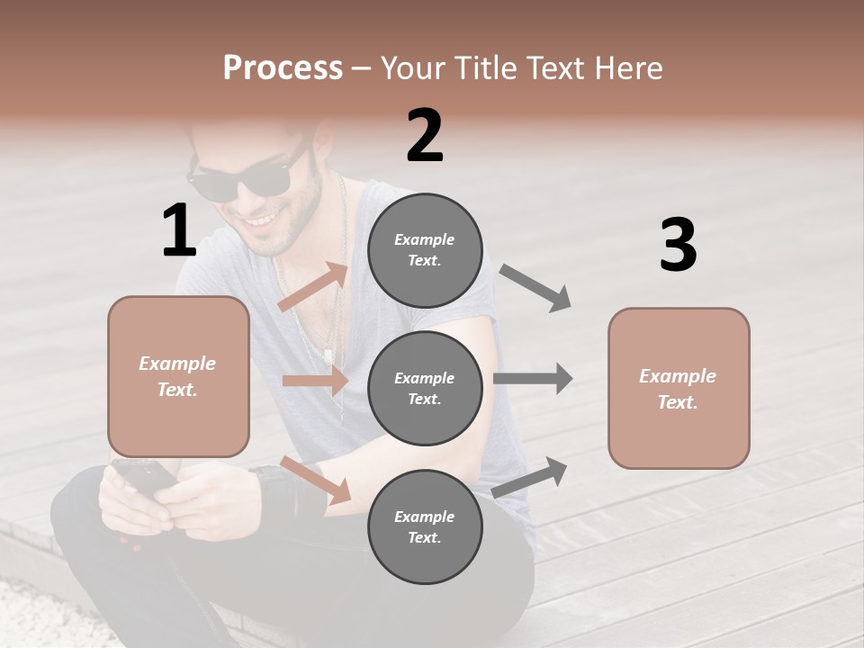 Posing Lifestyle Action PowerPoint Template