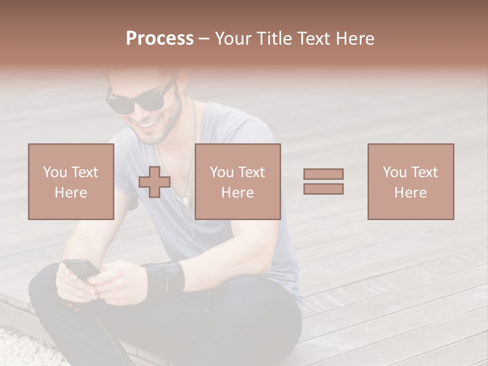 Posing Lifestyle Action PowerPoint Template