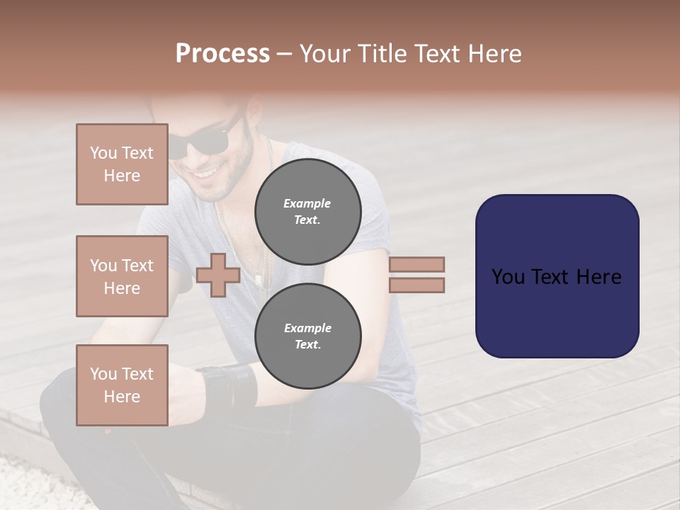 Posing Lifestyle Action PowerPoint Template