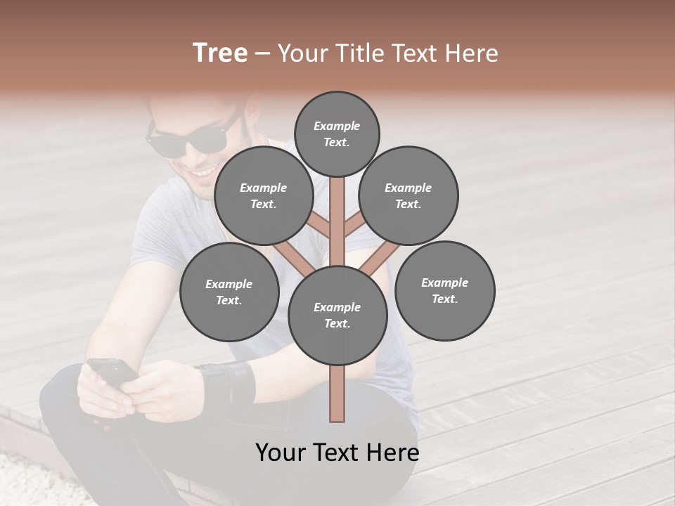 Posing Lifestyle Action PowerPoint Template