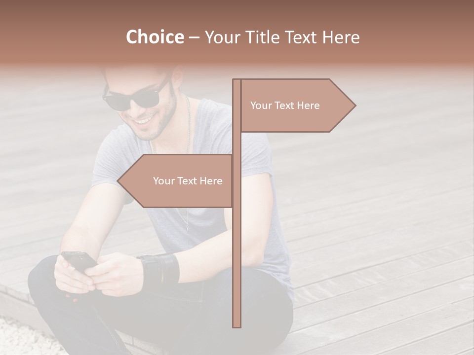 Posing Lifestyle Action PowerPoint Template