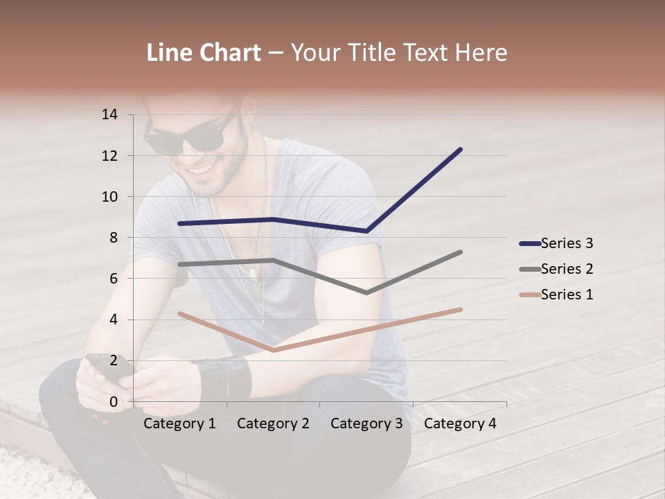 Posing Lifestyle Action PowerPoint Template