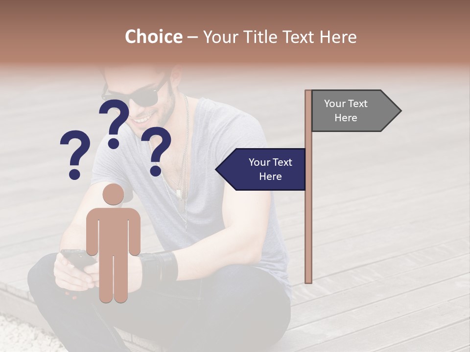 Posing Lifestyle Action PowerPoint Template