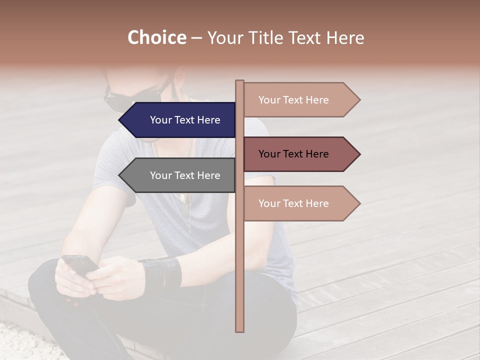 Posing Lifestyle Action PowerPoint Template
