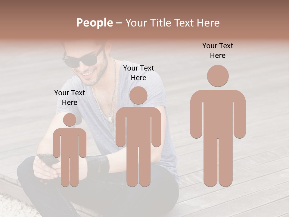 Posing Lifestyle Action PowerPoint Template