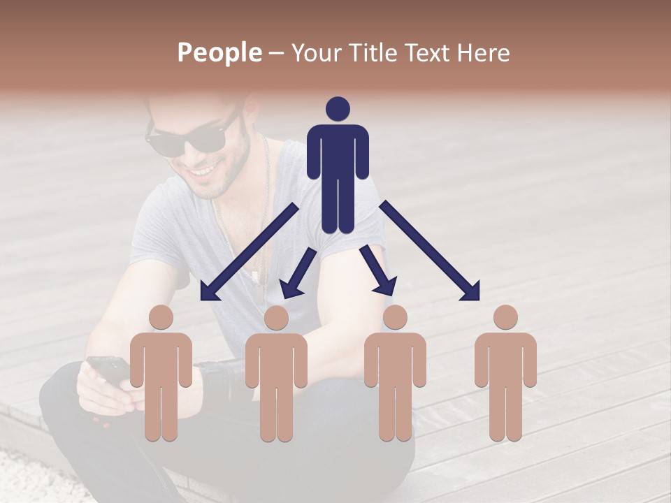 Posing Lifestyle Action PowerPoint Template