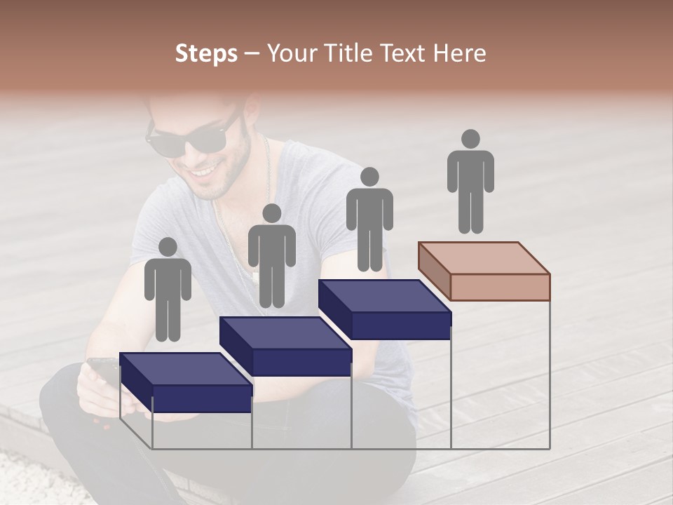 Posing Lifestyle Action PowerPoint Template
