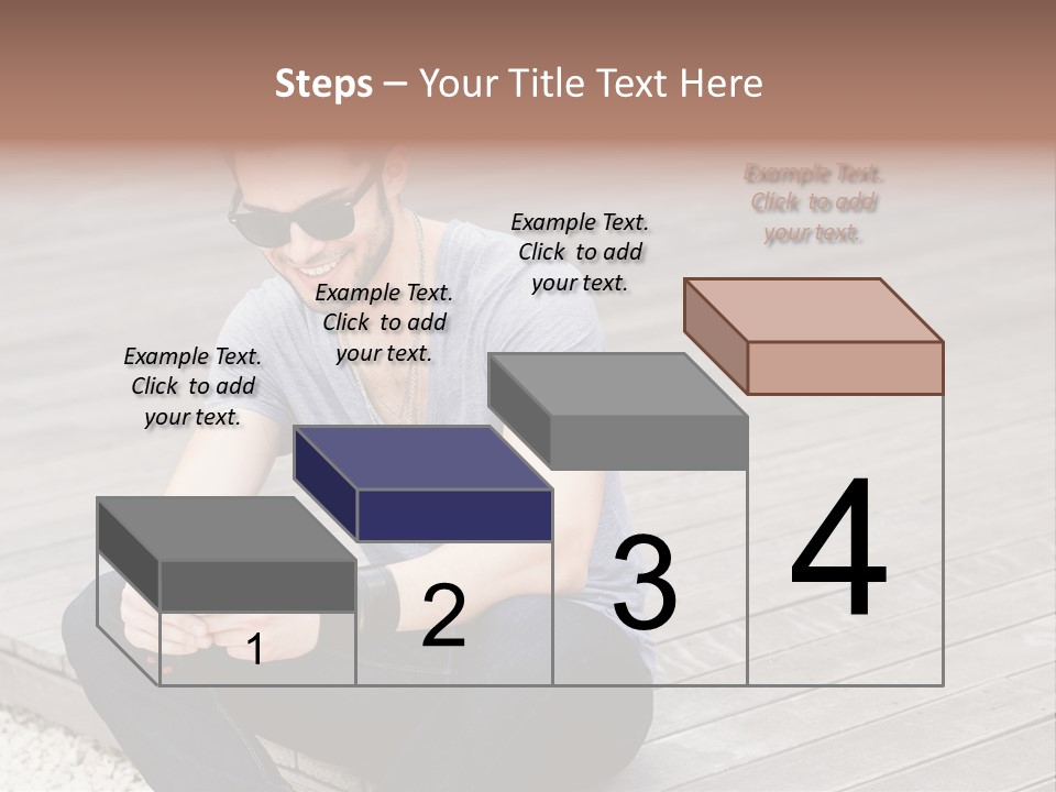 Posing Lifestyle Action PowerPoint Template
