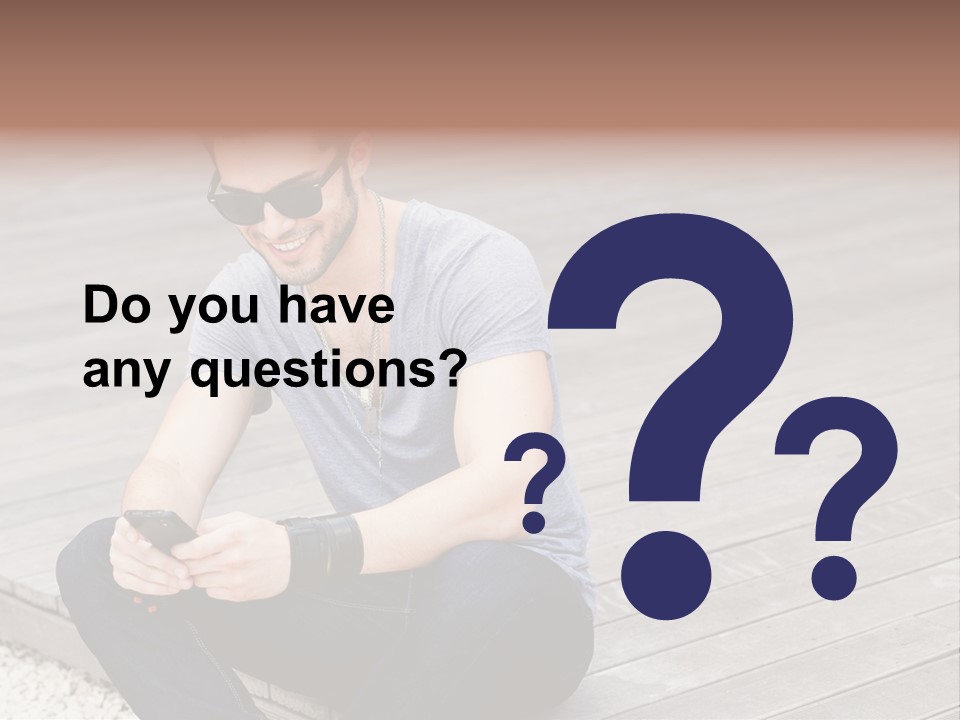 Posing Lifestyle Action PowerPoint Template