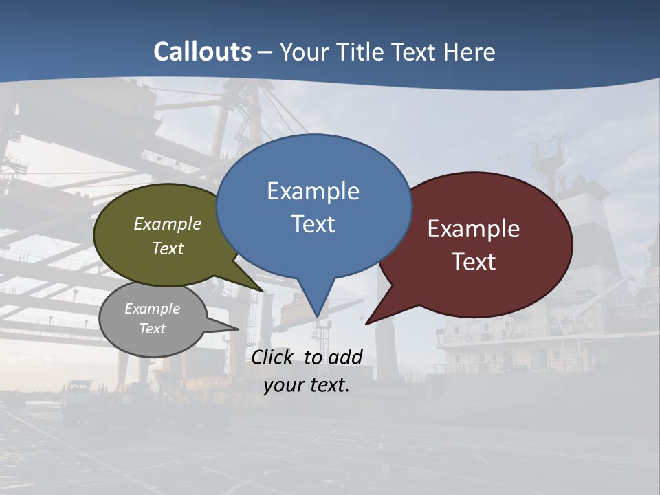 Modern Freight Export PowerPoint Template