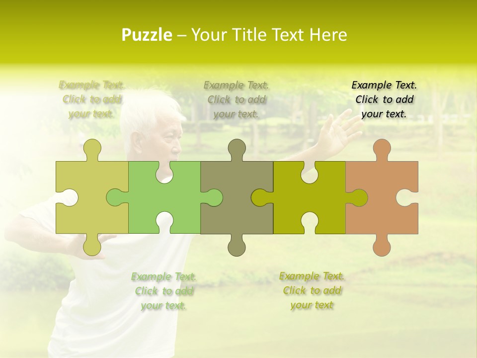 Old Retirement Portrait PowerPoint Template