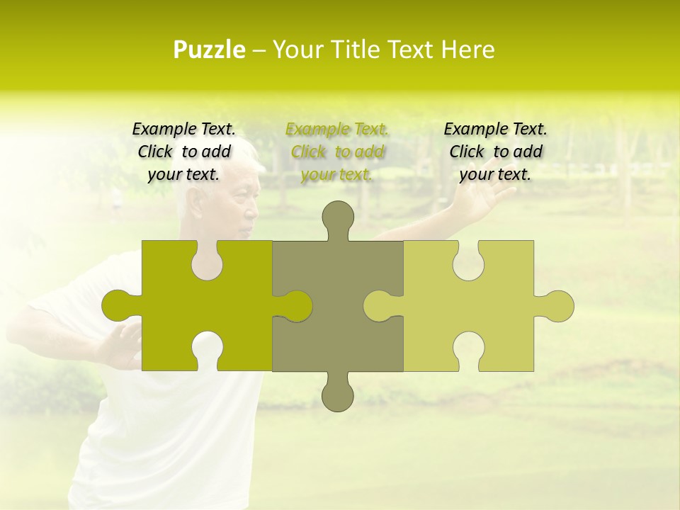 Old Retirement Portrait PowerPoint Template