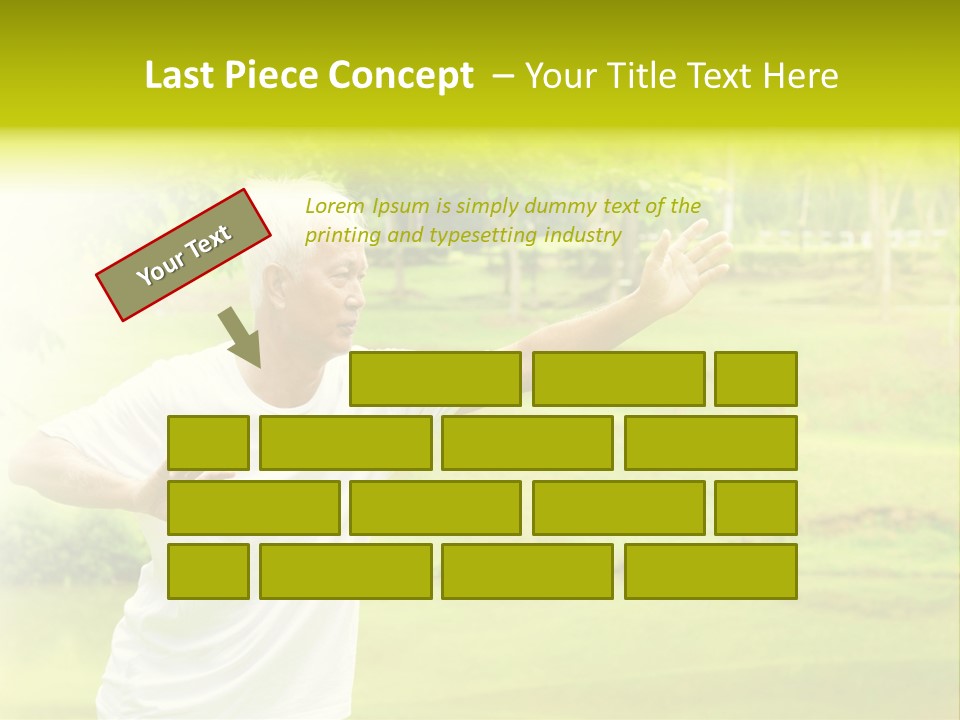 Old Retirement Portrait PowerPoint Template