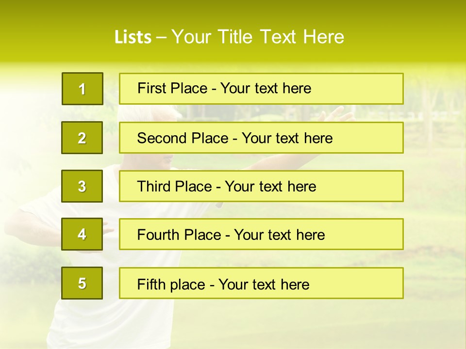 Old Retirement Portrait PowerPoint Template