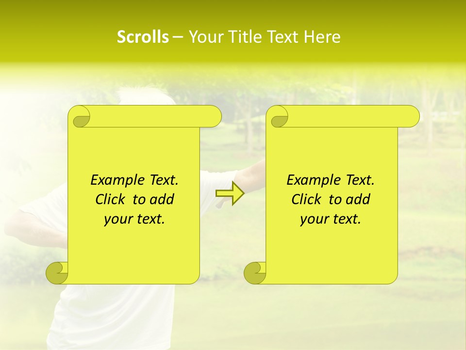 Old Retirement Portrait PowerPoint Template