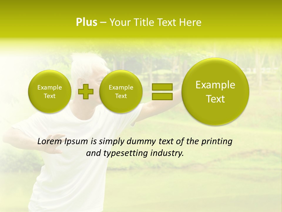 Old Retirement Portrait PowerPoint Template