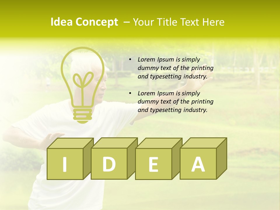 Old Retirement Portrait PowerPoint Template