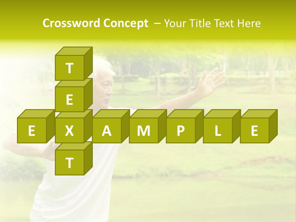 Old Retirement Portrait PowerPoint Template