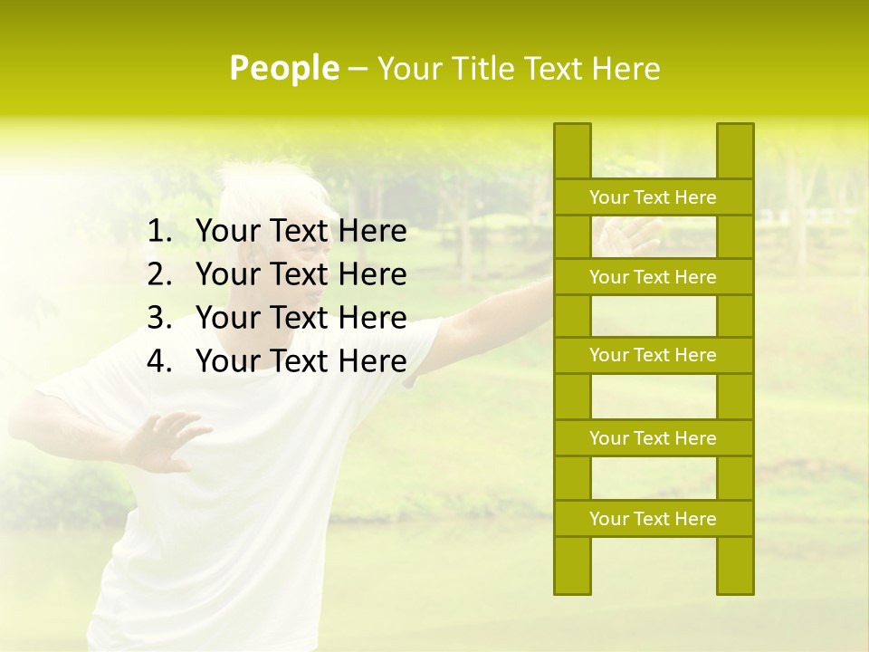 Old Retirement Portrait PowerPoint Template