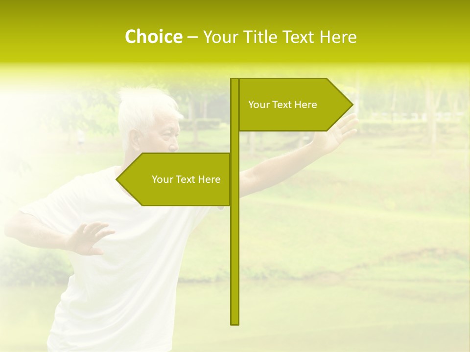 Old Retirement Portrait PowerPoint Template