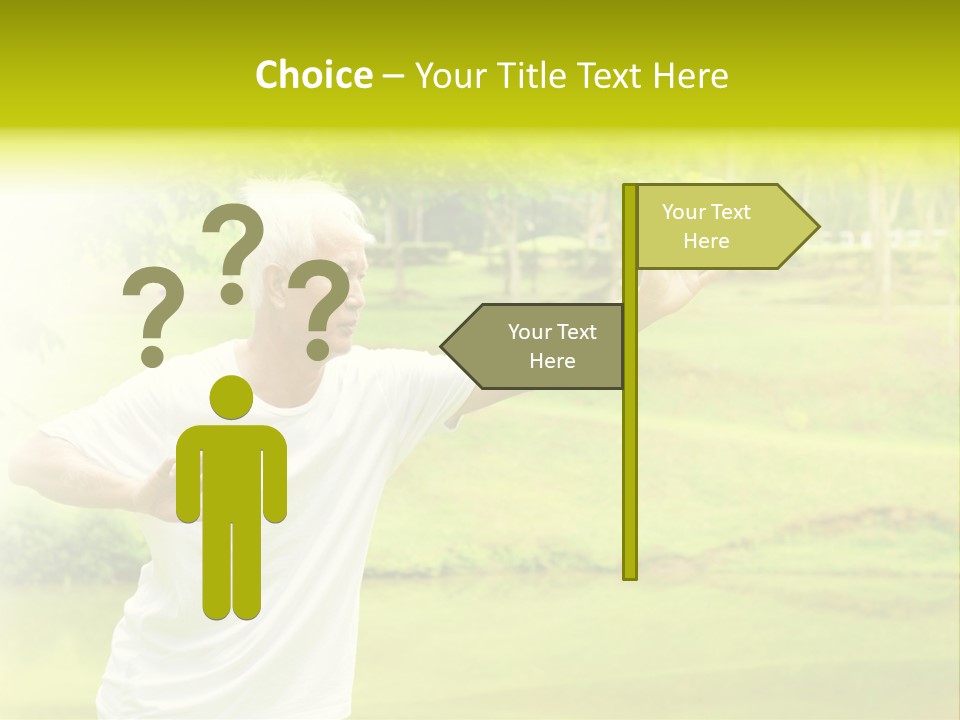 Old Retirement Portrait PowerPoint Template