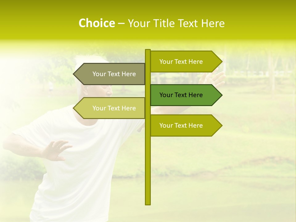 Old Retirement Portrait PowerPoint Template