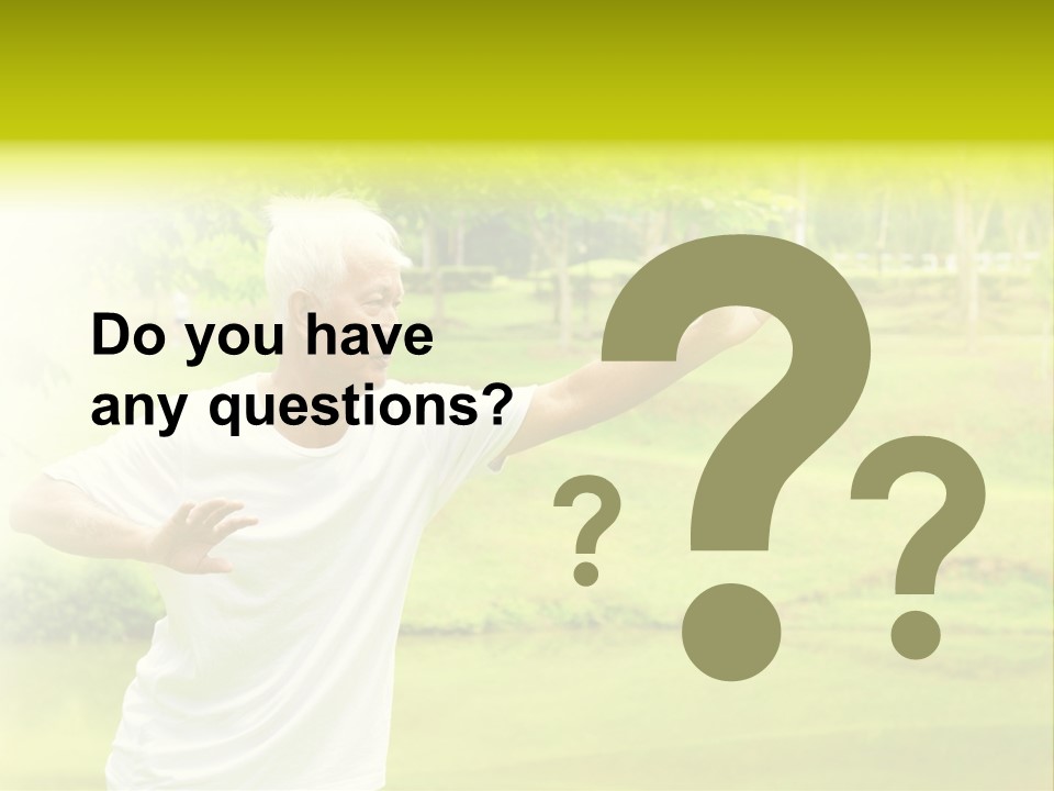 Old Retirement Portrait PowerPoint Template