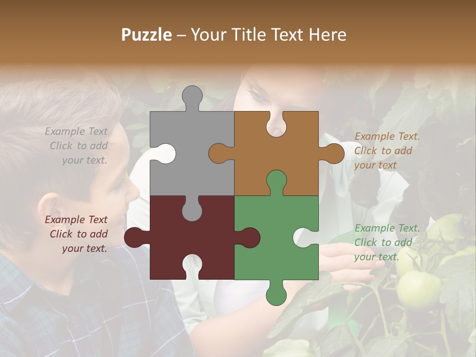 Agriculture Caucasian Portrait PowerPoint Template