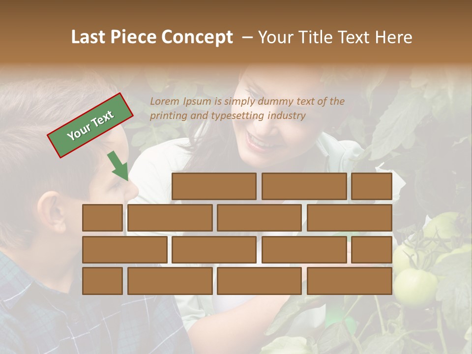 Agriculture Caucasian Portrait PowerPoint Template