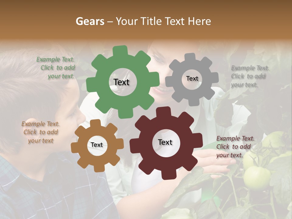 Agriculture Caucasian Portrait PowerPoint Template