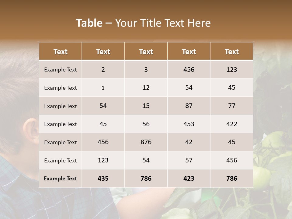 Agriculture Caucasian Portrait PowerPoint Template