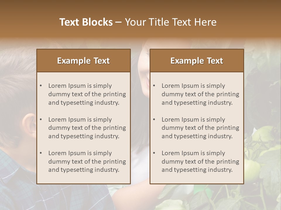 Agriculture Caucasian Portrait PowerPoint Template