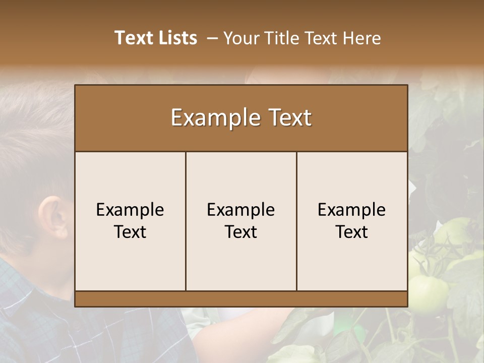 Agriculture Caucasian Portrait PowerPoint Template
