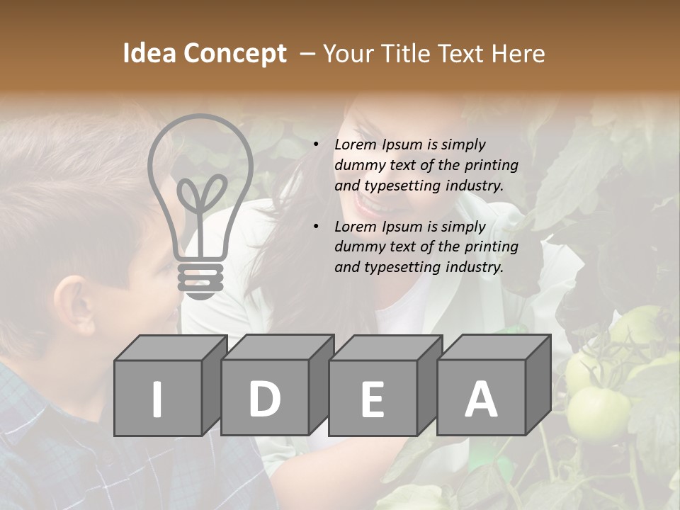 Agriculture Caucasian Portrait PowerPoint Template