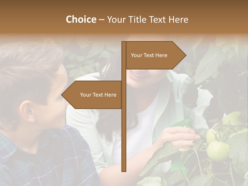 Agriculture Caucasian Portrait PowerPoint Template