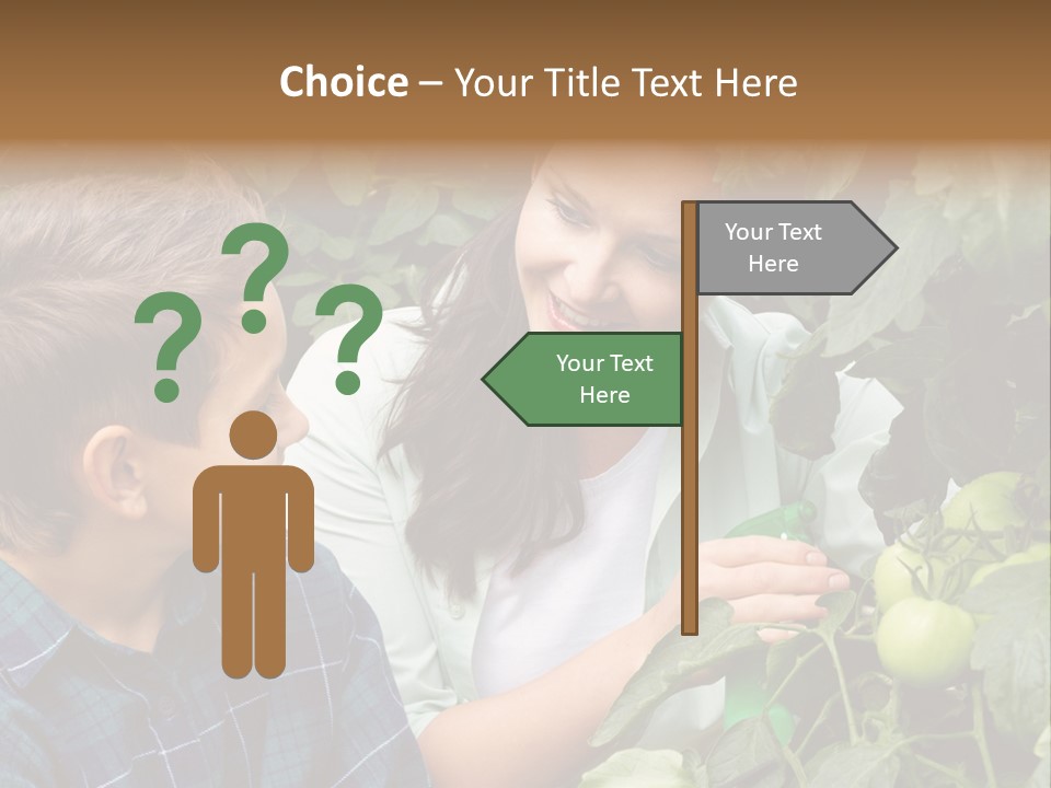 Agriculture Caucasian Portrait PowerPoint Template