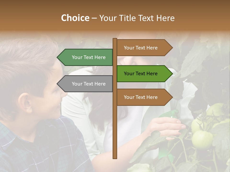 Agriculture Caucasian Portrait PowerPoint Template