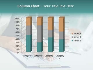 Female Pen Fingernails PowerPoint Template