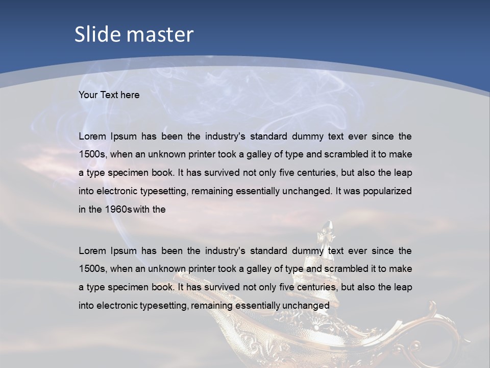 Aladdin's Lamp PowerPoint Template