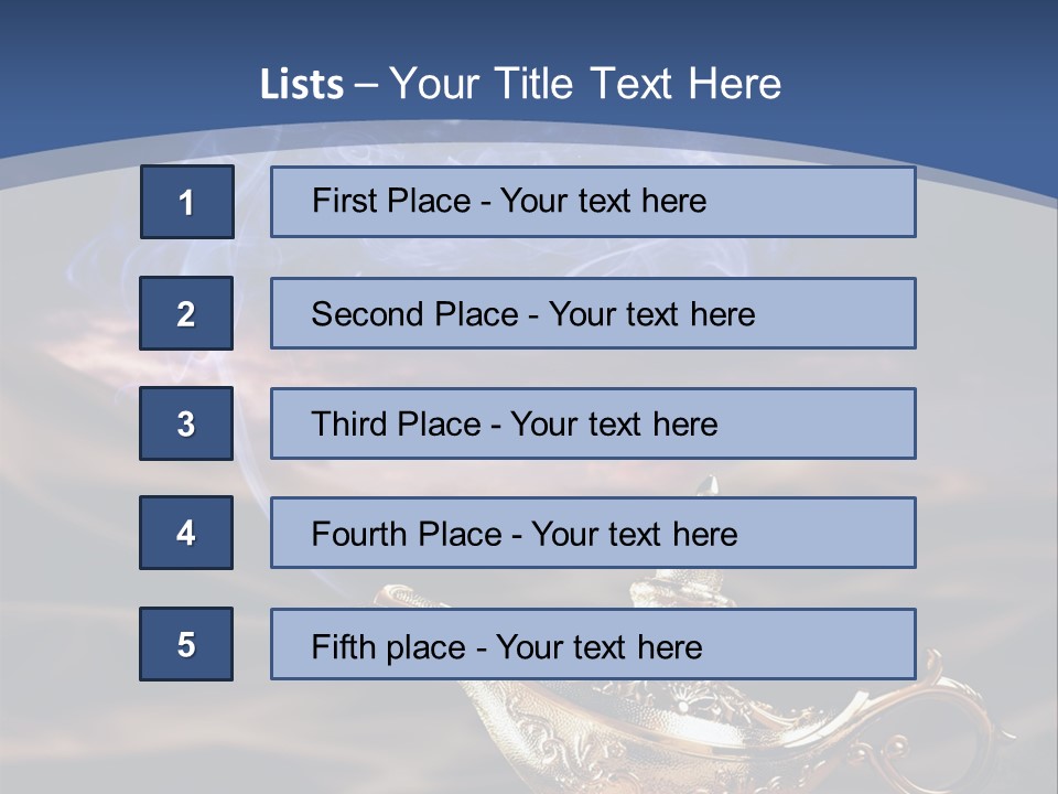 Aladdin's Lamp PowerPoint Template
