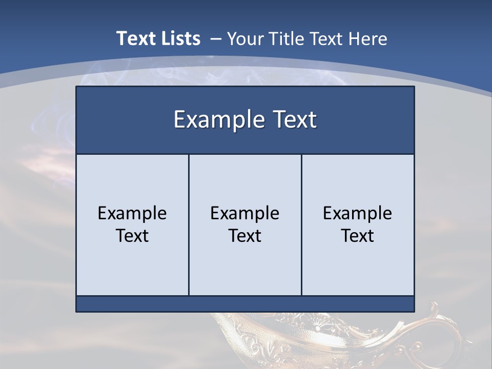 Aladdin's Lamp PowerPoint Template